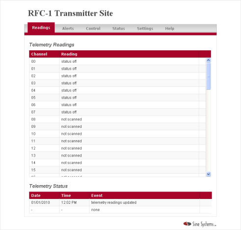 RCS web page sample